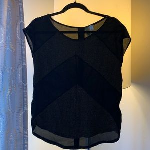 Black and Gold blouse with button up back